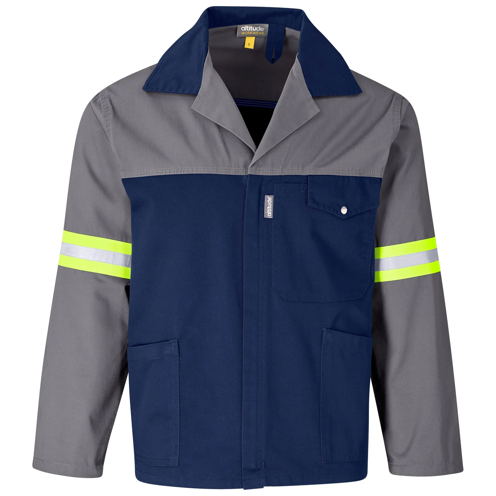 Site Premium Two-Tone Poly Cotton Jacket - Reflective Arms