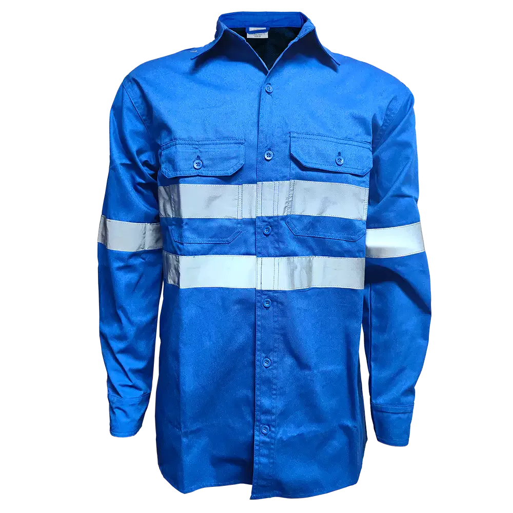 Royal Blue Reflective Mining Shirt