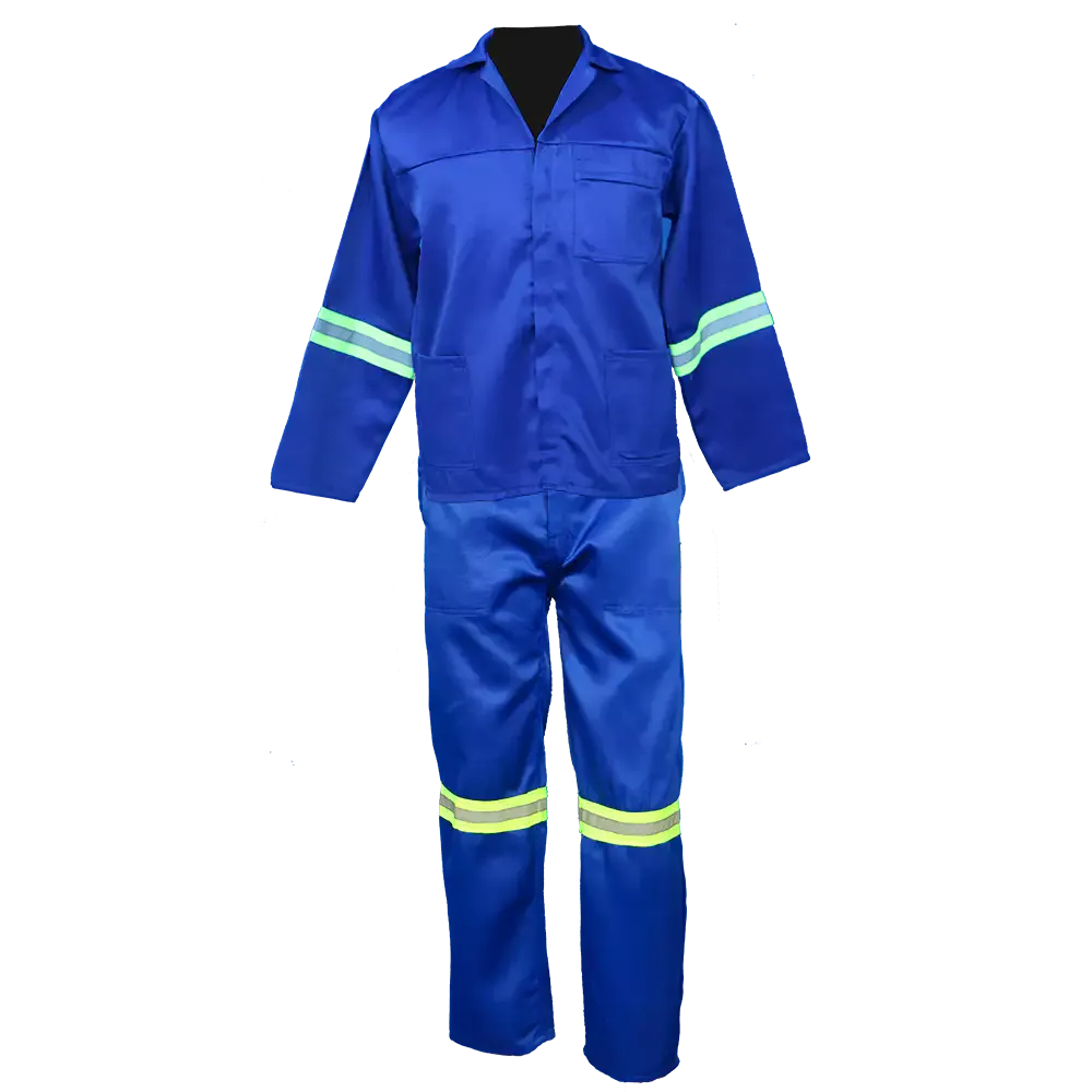 Royal Blue Conti Suit (2 piece) Polycotton With Reflective Tape